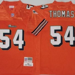 Miami Dolphins #54 Zach Thomas Orange 2004 Throwback Jersey