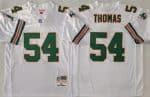 Miami Dolphins #54 Zach Thomas White 2004 Throwback Jersey