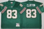 Miami Dolphins #83 Mark Clayton Aqua 1984 Throwback Jersey