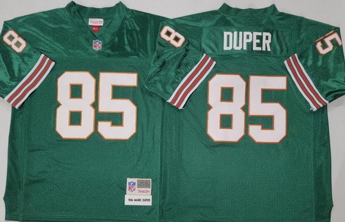 Miami Dolphins #85 Mark Duper Aqua 1984 Throwback Jersey