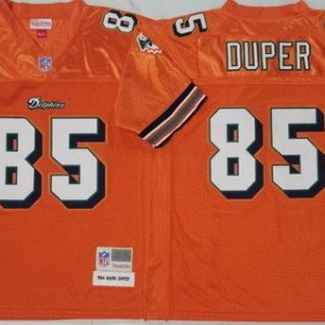 Miami Dolphins #85 Mark Duper Orange 1984 Throwback Jersey