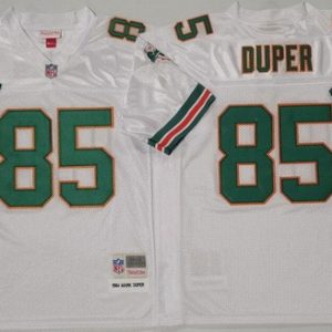 Miami Dolphins #85 Mark Duper White 1984 Throwback Jersey