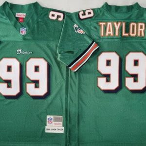 Miami Dolphins #99 Jason Taylor Aqua 2006 Throwback Jersey