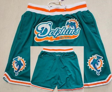 Miami Dolphins Aqua Just Don Shorts