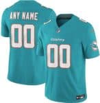 Miami Dolphins Customized Limited Aqua FUSE Vapor Jersey