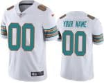 Miami Dolphins Customized Limited White Alternate Vapor Jersey