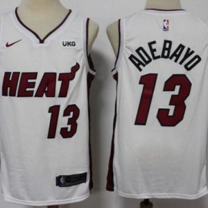 Miami Heat #13 Edrice Adebayo White Icon Sponsor Swingman Jersey