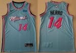 Miami Heat #14 Tyler Herro Blue City Icon Sponsor Swingman Jersey