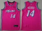 Miami Heat #14 Tyler Herro Pink City Icon Sponsor Swingman Jersey