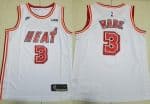 Miami Heat #3 Dwyane Wade White 2022 Classic Icon Sponsor Swingman Jersey