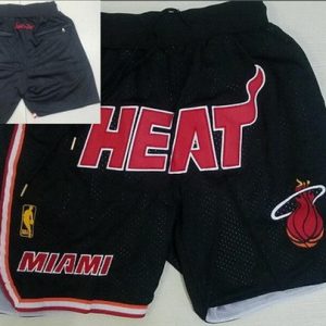 Miami Heat Black Just Don Swingman Shorts