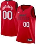 Miami Heat Custom Red 2024 City Heat Press Jersey