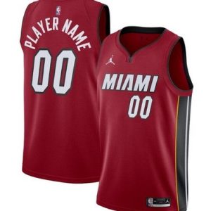 Miami Heat Customized Red Statement Icon Swingman Jersey