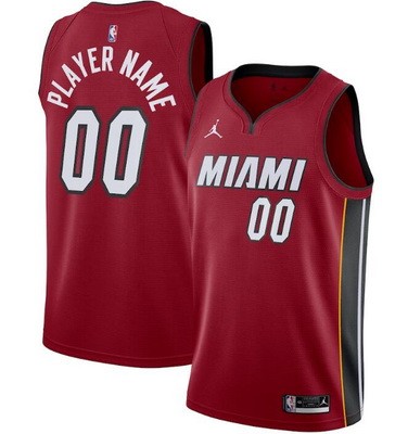 Miami Heat Customized Red Statement Icon Swingman Jersey