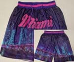 Miami Heat Purple 2023 Just Don Shorts