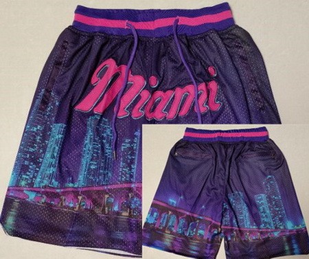 Miami Heat Purple 2023 Just Don Shorts