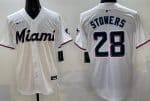 Miami Marlins #28 Kyle Stowers White Limited Jersey
