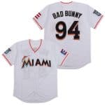Miami Marlins #94 Bad Bunny White Throwback Jersey