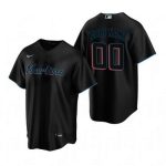Miami Marlins Customized Black Alternate 2020 Cool Base Jersey