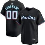 Miami Marlins Customized Black Limited Jersey