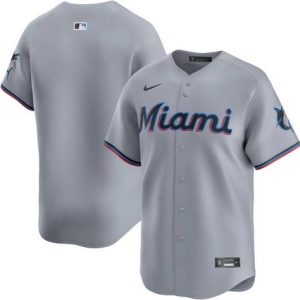 Miami Marlins Customized Gray Limited Jersey