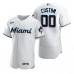 Miami Marlins Customized White 2020 FlexBase Jersey