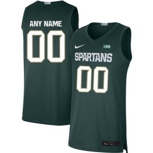 Michigan State Spartans Customized Green 2019 College Basketball Jersey