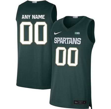 Michigan State Spartans Customized Green 2019 College Basketball Jersey