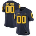 Michigan Wolverines Customized Navy Rush College Football Jersey