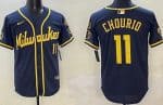Milwaukee Brewers #11 Jackson Chourio Navy Limited Jersey