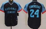 Milwaukee Brewers #24 William Contreras Navy 2024 All Star Limited Jersey