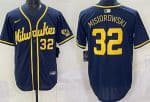 Milwaukee Brewers #32 Jacob Misiorowski Navy Limited Jersey