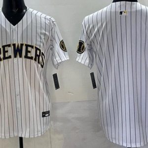 Milwaukee Brewers Blank Powder White Limited Jersey