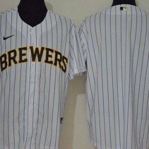 Milwaukee Brewers Blank White 2020 Cool Base Jersey