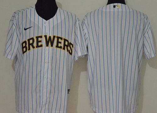 Milwaukee Brewers Blank White 2020 Cool Base Jersey