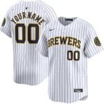 Milwaukee Brewers Customized White Limited Jersey