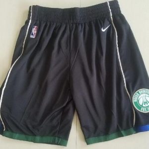 Milwaukee Bucks Black Swingman Shorts
