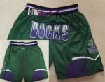 Milwaukee Bucks Green Just Don Shorts