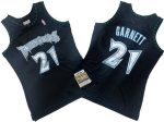 Minnesota Timberwolves #21 Kevin Garnett Black 1997 Throwback Swingman Jersey