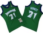 Minnesota Timberwolves #21 Kevin Garnett Green 1997 Throwback Swingman Jersey