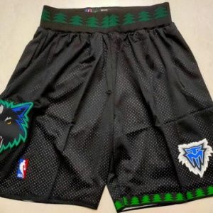 Minnesota Timberwolves Black Classic Swingman Shorts