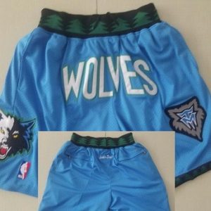 Minnesota Timberwolves Blue Just Don Shorts