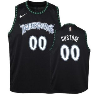 Minnesota Timberwolves Customized Black Classic Stitched Swingman Jersey