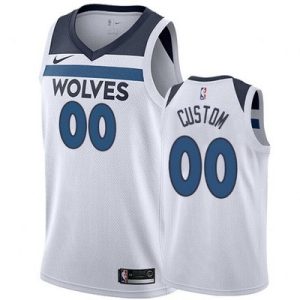 Minnesota Timberwolves Customized White Stitched Swingman Jersey