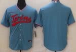 Minnesota Twins Blank Blue Cool Base Jersey