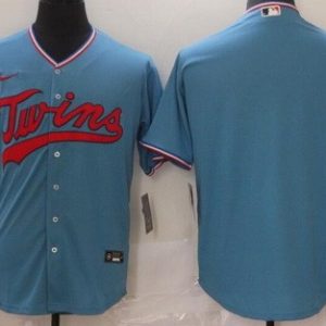 Minnesota Twins Blank Blue Cool Base Jersey
