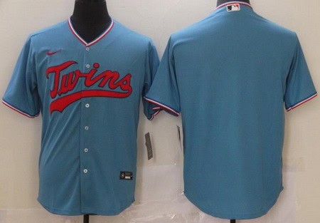 Minnesota Twins Blank Blue Cool Base Jersey