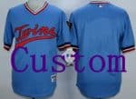Minnesota Twins Customized Blue 1984 Turn Back The Clock Jersey