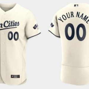 Minnesota Twins Customized Cream Alternate Authentic Jersey