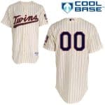 Minnesota Twins Customized Cream Stripes Cool Base Jersey